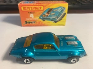 Lesney Matchbox Superfast Nr. 4 Pontiac Firebird 1975 blau mit Box NM - Bild 1 von 10