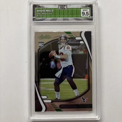 2021 Absolute Davis Mills #123 HGC 9.5 (fb1) - Image 1 of 2