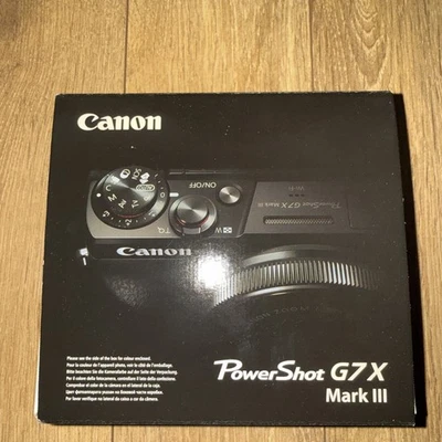 Canon PowerShot G7 x Mark III 20.1MP 4K Compact Digital Camera Black/Silver - Image 1 of 4