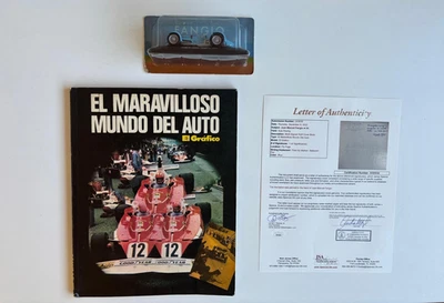 FANGIO 1980 Autograph Book Formula 1 ferrari Fangio signed coa JSA alfa romeo - Image 1 of 4