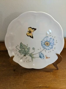 "Plato de ensalada de 9" Lenox Butterfly Meadow Monarca mariposa - Imagen 1 de 4