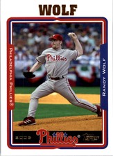 2005 Topps Philadelphia Phillies Baseball Card #11 Randy Wolf