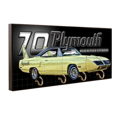 Plymouth Road Runner 1970 diseño Superbird colgador de llaves/colgador de correa para mascotas Foto 1 de 4