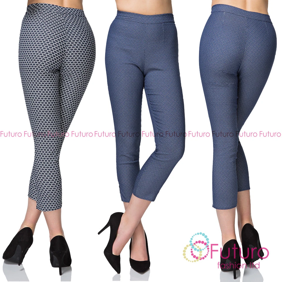  Pantalones ajustados ajustados elegantes de cintura alta para mujer FK1571 Foto 1 de 1