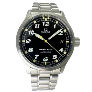 Omega Dynamic 5200.50 Date Automatic Men’s Watch Stainless Steel Black Dial Used - Picture 1 of 7