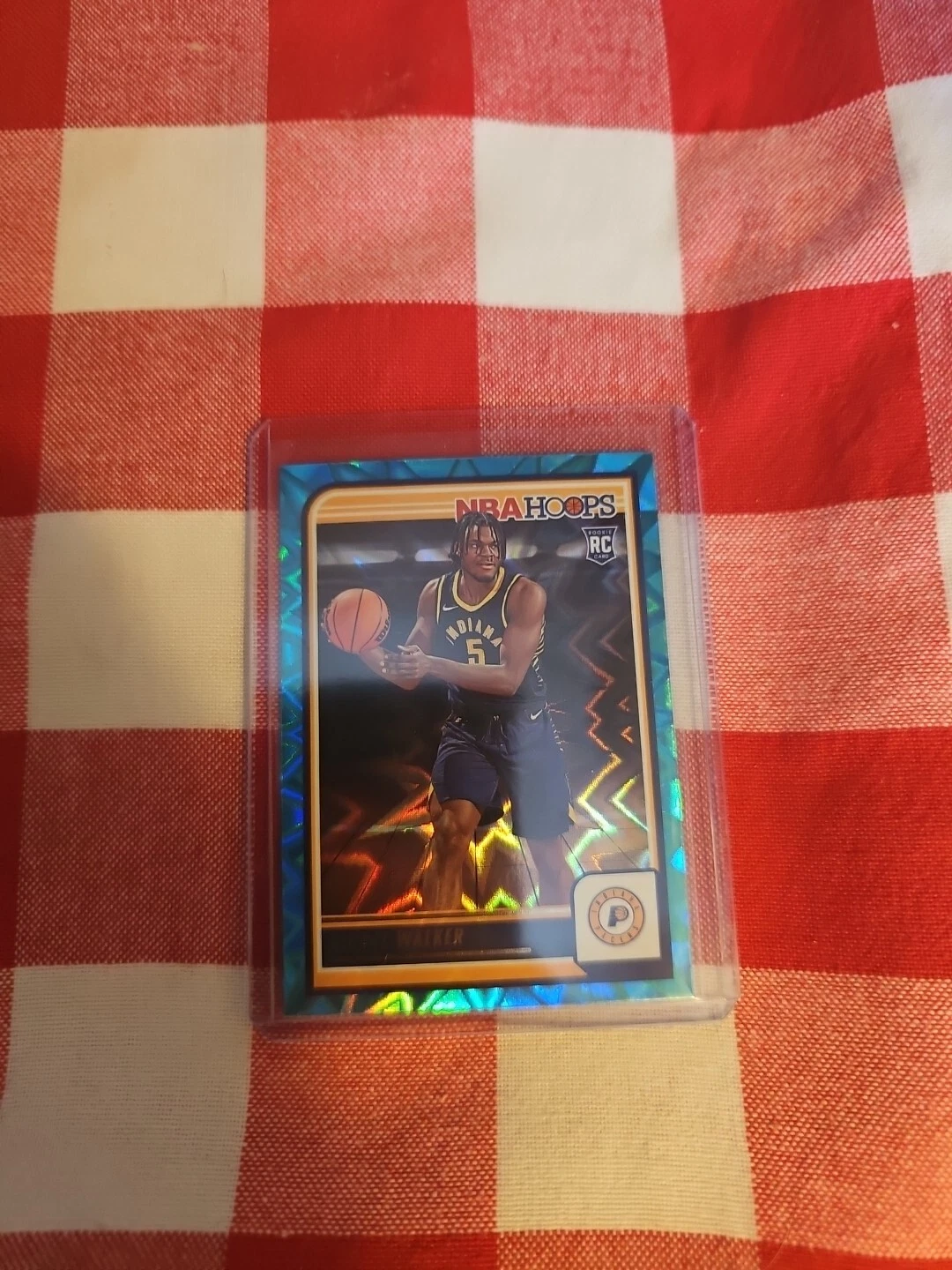 2023-24 Panini NBA Hoops Jarace Walker Teal Explosion Rookie #251 Pacers Preown