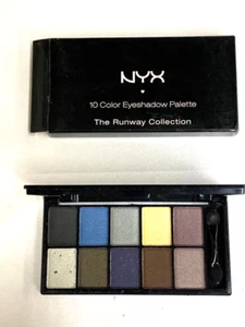 NYX 10 Color Eyeshadow Palette The Runway Collection color ESP10C01 Jazz Night🌹 - Picture 1 of 3
