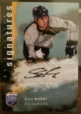 Shea Weber Upper Deck Be A Player Signatures Auto 2007-08 S-WE NHL Predators