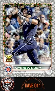 Patrick Wisdom 2022 Topps Holiday Metallic #HW197 Chicago Cubs - Picture 1 of 2