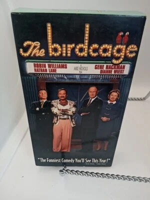 The Birdcage VHS VCR Video Tape Used Movie Nathan Lane  Robin Williams - Image 1 of 2