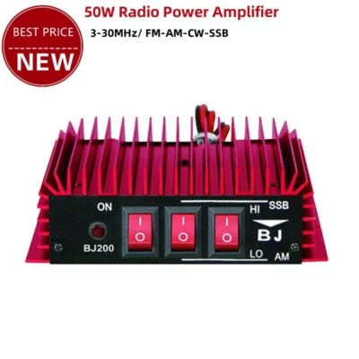 Amplificador de Potencia de Radio BJ-200 3-30MHz 50W HF 12-14V Soporte FM-AM-CW-SSB 1 PIEZA Nuevo Foto 1 de 4