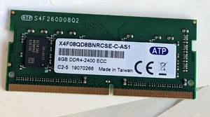 ATP Electronics X4F08QD8BNRCSE-C-AS1 Memory Module 8GB DDR4-2400 ECC - Picture 1 of 1
