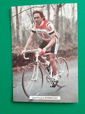 CYCLING cycling card JEAN-FRANCOIS RODRIGUEZ team SYSTEM U 1984