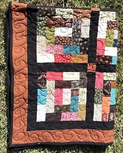 NEW Quilt Blanket Signed Handmade Machine Quilted Coverlet Bedspread 50” X 64” - Picture 1 of 10