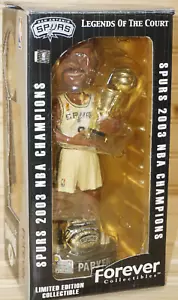 Legends of The Court Spurs 2003 NBA Championship Tony Parker #9 Bobblehead (S8) - Imagen 1 de 12