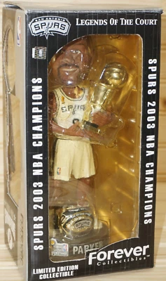 Legends of The Court SPURS 2003 NBA Championship Tony Parker #9 Bobblehead (S8) - Image 1 of 4