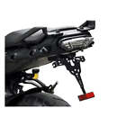 Zieger Motorbike License Plate Bracket Pro Black For Yamaha: 15-19 MT-09 Tracer