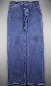 Men's 2013 Levi's Button Fly 501 Jeans Straight Medium Wash Size 34x34 - Picture 1 of 12