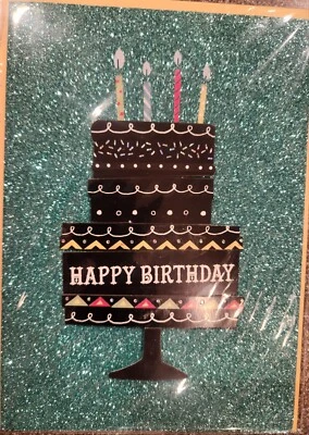 Happy Birthday Card Hope your day shines with layers of happiness Burgoyne  NEW - Image 1 of 2