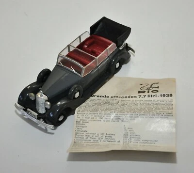 Modello Auto Rio Mercedes Benz Cabriolet 7,7 litri grigio scuro 1938 Scala 1:43  - Immagine 1 di 4