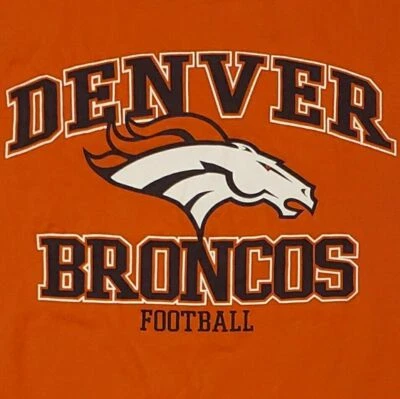 Denver Broncos Logo T-Shirt Large NFL Football AFC West - Image 1 of 4