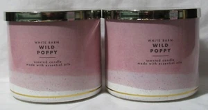 White Barn Bath & Body Works 3-Docht Duftkerze 2er Set WILD POPPY - Bild 1 von 4