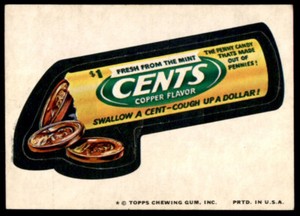 1974 Topps Wacky Packages 9th Series Cents Tan Back Nicely Centered