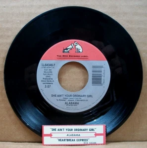 Alabama ~ She Ain't Your Ordinary Girl/Heartbreak Express (45 RPM, 1995, RCA) - Imagen 1 de 6