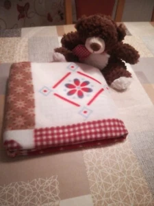 Kuscheldecke und Plüsch Teddybär, Neu!!! - Bild 1 von 2