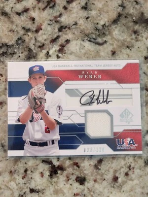 2008 SP Authentic USA Junior National Team Jersey Autographs #RW Ryan Weber /120 - Image 1 of 2