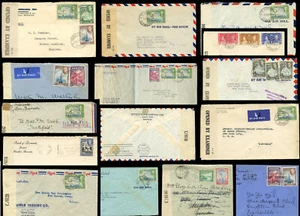 BERMUDA WW2 CENSORED AIRMAIL + PRINTED ENVELOPES POSTMARKS etc ...EACH PRICED - Picture 1 of 29