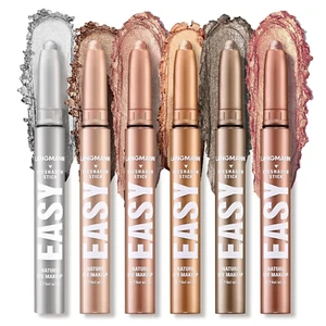 Eyeshadow Stick, 6 PCS Waterproof Multi-Color Eyeshadow Pen Set, Creamy Long-Las - Picture 1 of 11