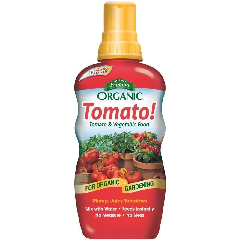 Alimentos orgánicos de tomate y verduras Espoma para jardinería orgánica mezcla con agua 16 oz Foto 1 de 1