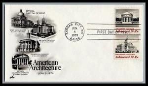 US FDC # 1780 15c American Architecture ArtCraft L.Cancel 1979, 9M845 - Picture 1 of 1