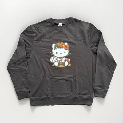 NWOT SF Giants Hello Kitty Black Crewneck Sweater Large - Image 1 of 4