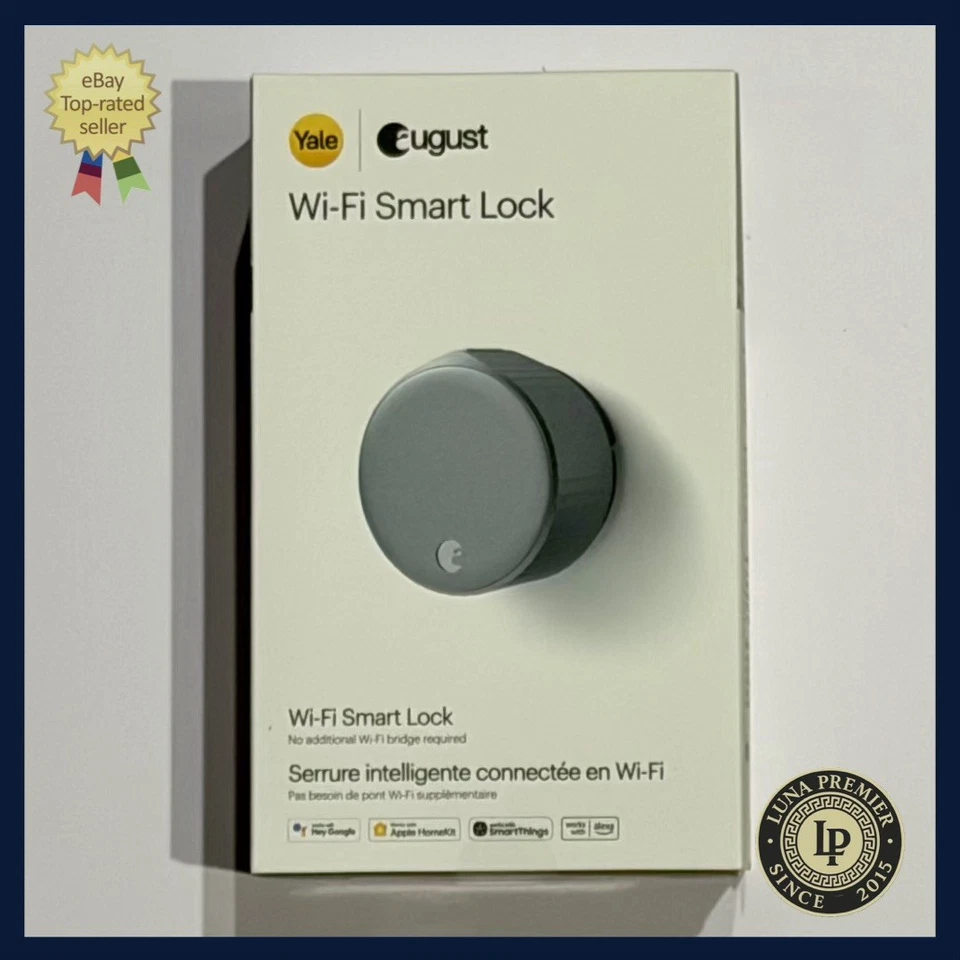 August Wi-Fi Smart Lock (Plateado) AUG-SL05-M01-S01 - Modelo ASL-05 NUEVO EN CAJA Foto 1 de 4