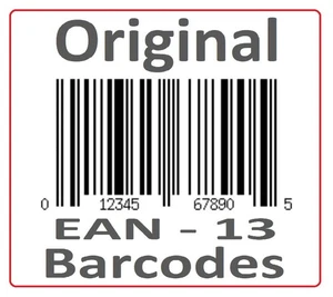 10 EAN-13 / UPC Codes - weltweit unbegrenzt gültig - keine weiteren Kosten - Picture 1 of 1