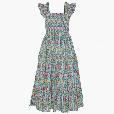 Hill House Home Ellie Nap Cotton Dress in Germanium Stripe - Women's Size XXXL - Image 1 of 4