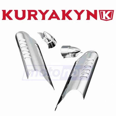 Kuryakyn Lower Leg Deflector Shields for 2007-2013 Harley Davidson FLHTCU vi — 第 1/4 张图片