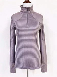 Pullover Mondetta Cuarto Cremallera Ropa Activa Talla Mediana Púrpura Rayas Manga Larga - Imagen 1 de 9