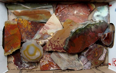 Losas de material mixto de 16 onzas (1 libra) para cortar cabujones Foto 1 de 2