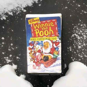 *Winnie The Pooh And Christmas Too* Walt Disney Home Video VHS Tape Clamshell  - Picture 1 of 12