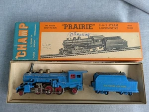 Champ HO Model Train Steam Locomotive & Tender 2-6-0 Prairie RTR B O Blue - Picture 1 of 11