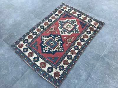 Turkish Antique rug Bohemian Area rug Oushak rug Vintage Rug Handmade Wool rug - Image 1 of 4