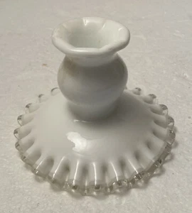 Vintage Fenton Silver Crest 3-1/2" Candle - Picture 1 of 3