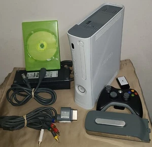 OEM Xbox 360 - Jasper Kronos Arcade White 20GB Console Bundle - Free Game - Picture 1 of 12