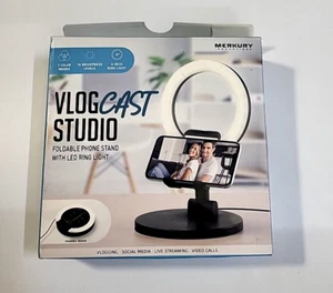 Merkury Vlog Cast Studio Kit Fernbedienung - und LED Ring Licht Vlogger - Bild 1 von 2