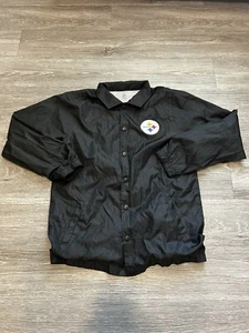 Pittsburgh Steelers Jacket Youth L Black Bomber NFL Football 14-16 Boys - Picture 1 of 7