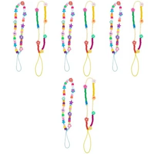 4 PCS Handyriemen Blumen-Telefon-Lanyards Armband Mit Handyanhänger - Zdjęcie 1 z 12