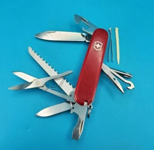 VICTORINOX SWISS ARMY FIELDMASTER RED 15 IN 1 MULTITOOL POCKET KNIFE! - Picture 1 of 8